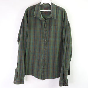 Prana Mens XL Long Sleeve Button Front Shirt Plaid